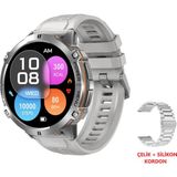 vwar Harvox X2 Pro Tank Outdoor Akıllı Saat 1.73 inç AMOLED Ekran Bluetooth Bağlantı Sağlık Takibi - Gri