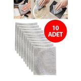 Vwear 10 Adet İnox Çizmez Bulaşık Teli Teflon Çizmez Sihirli Tel Metal Çizmez Tel İthal Tel Kir