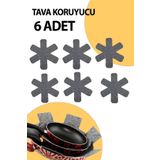 Vwear 6 Adet Kalın Tava,Tencere Ve Bor Cam Koruyucu Düzenleyici Çizdirmez Elyaf Keçe 30x30