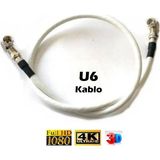 Vwin 1.5 Metre (Rg6/u6) L Tipi F Konnektörlü 90 Derece Çevirmeli Hazır Anten Uydu Kablosu - Hazır Tak Kullan - 1.5 mt