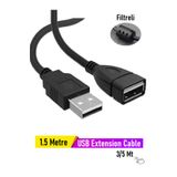 Vwin 1.5 Metre USB Uzatma Kablosu Usb 2.0 Erkek-Dişi Uç Yüksek Hız High Speed