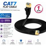 Vwin 1 Metre Yassı Flat Cat7 Ethernet Kablosu 10 Gbps 600 Mhz U/ftp Patch Network Cable