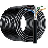 Vwin 100 Metre Cat6 Dış Mekan Internet Ethernet Kablo EZRJ45 Utp Patch Yüksek Hız 2 Katlı Kablo Test Edilir - 100 mt