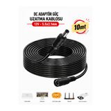 Vwin 12V DC Adaptör Power Güç Uzatma Kablosu Kamera LED Monitör DVR/NVR, Router - 10 METRE -