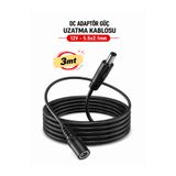 Vwin 12V DC Adaptör Power Güç Uzatma Kablosu, Kamera Şerit LED Monitör DVR/NVR, Router 3 METRE
