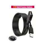 Vwin 3 Metre USB Uzatma Kablosu Usb 2.0 Erkek-Dişi Uç Yüksek Hız High Speed