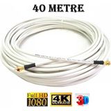Vwin 40 Metre / Gold Uçlu / Rg6 U4 / Hazır Uydu Anten Kablosu / 3D 4K Full Hd 1080