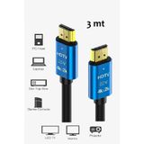 Vwin 4K 2.0V HDMI KABLO ULTRA HD PREMIUM Yüksek Hız ve Netlikte Aktarır (3 Metre)