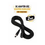 Vwin DC Adaptör Güç Uzatma Kablosu, Güvenlik Kamerası Şerit LED Monitör DVR/NVR, Router… 2 Mt