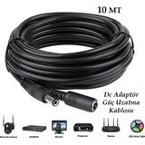 Vwin Dc Adaptör Uzatma Kablosu 5.5 * 2.1 mm Dişi Erkek Güç Uzatma Kablosu 10 Metre