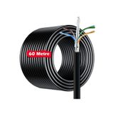 Vwin Dış Mekan / Bakır Tel / Dış Ortam Cat6 İnternet Kablosu / Yüksek Hız / 23 AWG / 2 Katlı / 60 Metre