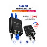 Vwin Ethernet Çoğaltıcı Splitter Gigabit 1000Mbps RJ45 İnternet Çoğaltıcı Adaptör 1 İn 2 Out Cat6/7/8
