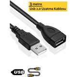 Vwin Filtreli / Uzatma Kablosu / USB 2.0 / 3 Metre