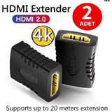 Vwin HDMI Kablo Uzatma Ekleme Aparatı 4K 1080P Dişi/dişi Birleştirir (2 Adet)