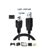 Vwin Mini Usb 5 Pin V3 Şarj ve Veri Aktarım Kablosu Usb 2.0 ( 1.5 Metre )