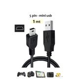 Vwin Mini Usb 5 Pin V3 Şarj ve Veri Aktarım Kablosu Usb 2.0 ( 1 Metre )
