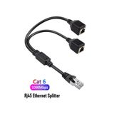 Vwin RJ45 İnternet Dağıtıcı Çoklayıcı Splitter, Gigabit, 1 Erkek - 2 Dişi Ethernet Kablosu, Cat5/Cat6