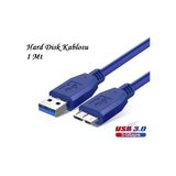 Vwin USB 3.0 HDD Harddisk Taşınabilir Hard Disk Kablosu / Mavi 1 Metre / Micro Usb-B / Hızlı Veri Aktarımı
