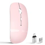 Vxeei Dizüstü Bilgisayar için Kablosuz Fare, MacBook Pro/Air/Mac/iPad/Chromebook/Bilgisayar için Bluetooth Fare -Rechargeale Çift Mod (USB 2.4Ghz + Bluetooth 5.2) USB C Adaptörlü Sessiz Kablosuz Fare,