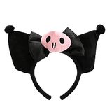 VXZ Sevimli Saç Tokası, Sevimli Kulaklar Saç Bandı, Anime Cosplay Sevimli Jk Kawaii Kızlar için Başlık Aksesuarları Siyah