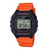 W-218H-4B2vdf Quartz Silikon Turuncu 43 Mm Erkek Kol Saati