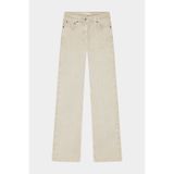 W Collection BEJ KEMER ÖRGÜ DETAYLI JEAN PANTOLON