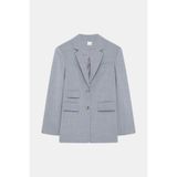 W Collection GRİ CEP DETAYLI YÜNLÜ CEKET