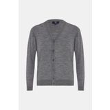 W Collection GRİ MELANJ V YAKA UZUN KOLLU HIRKA