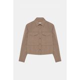 W Collection KAHVERENGİ ÇİZGİLİ BLUZ