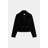 W Collection SİYAH KADİFE KUTU CEKET
