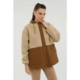 W-CT2008 Hannah Teddy Jac Camel Kadın 705 Mont - Kahverengi - S