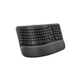 W Keys Kablosuz Dolgulu Avuç Içi Destekli Ergonomik Klavye, Konforlu Doğal Yazma, Easy-Switch, Bluetooth, Logi Bolt Alıcı, Çoklu Işletim Sistem