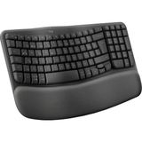 W Keys Kablosuz Dolgulu Avuç Içi Destekli Ergonomik Klavye, Konforlu Doğal Yazma, Easy-Switch, Bluetooth, Logi Bolt Alıcı, Çoklu Işletim Sistemleri, Windows/mac Için, Türkçe Q, Siyah