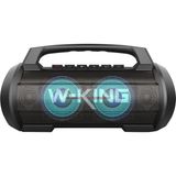 W-King D10 Partybox Işıklı Ipx6 Kablosuz Stereo Tws Ses Bombası Siyah Bluetooth Hoparlör - Standart