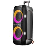 W-KING T12 Bluetooth Hoparlör, 270W RMS Partybox Ultra Bass, 24 Saate Varan Çalma Süresi, 6 RGB Işık