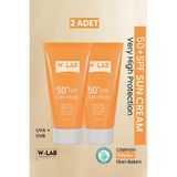 W-Lab Cosmetics Koruyucu 50+Spf Güneş Kremi 50 ml 2 li Set