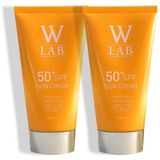 W-LAB Cosmetics SPF50+ Güneş Kremi - Tüm Cilt Tipleri İçin Nemlendirici ve Onarıcı, Geniş Spektrumlu, Hassas Ciltler İçin Uygun, 2×100 ml