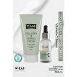 W-Lab Cosmetics Vitamin C Serum 30 ml ve Collagen Peptide Krem 50 ml Set