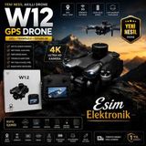 W12 Drone - Siyah