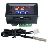 W1209wk Dijital Led Sıcaklık Kontrolcü Modülü + 12vdc Su Geçirmez Ntc Sensör