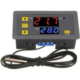 W3230 220V Ac Dijital Sıcaklık Kontrol Cihazı LED Ekran Termostat - Ahşap