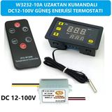 W3231a Dc12-100V 10A Kumandalı Güneş Paneli Termostatı