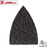 WA2121 Çok Amaçlı Raspalama Makinesi Için 34X34MM 20ADET 80KUM Cırtlı Universal Parmak Zımpara Kâğıdı - Siyah - Standart
