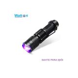 Waatton Uv Mor İşıklı El Feneri-Sahte Parave Dışkı Tespiti Pilli Wt 303