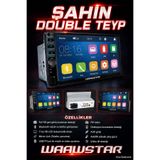 WAAWSTAR TOFAŞ ŞAHİN DOĞAN UYUMLU OTO DOUBLE 7” İNÇ DOKUNMATİK TEYP - BT,USB,SD KART,MİROR LİNK,
