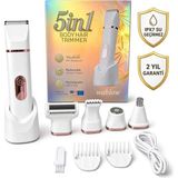 Wablow Kadın Tıraş Makinesi Series 5+1 Seti – Hassas Bölge, Yüz & Genital Bölge, IPX7 Su Geçirmez, Seramik Bıçak, Şarj Standlı (Garantili)