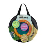 Waboba Backnine, Nomadic Disc Golf / Frisbee Throwing Flying Hedef Oyunu, Taşınabilir Dış Mekan Bahçe Plaj Seti, 4 Wingman Discs, 1 Halka, Akrep Kartı ve Taşıma Çantası, Tek Boyut