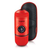 WACACO Nanopresso taşınabilir espresso makinesi, Nanopresso S-kılıflı, Minipresso yükseltilmiş versiyonu, seyahat kahve makinesi, manuel çalışır (Lavarot elemanları)