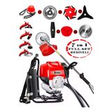 Wacker Pro Alman Sırt Tipi Benzinli Motorlu Ot Çalı Tırpanı Çim Biçme Makinesi Çelik Fırça W-20 Motor 7 İN 1