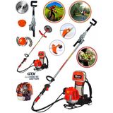 Wacker Pro Benzshollz Grx Benzinli Motorlu Sırt Tipi Tırpan Ot Çim Çalı Çayır Biçme Makinası + Hasat Toplama Aparatı Hediyeli
